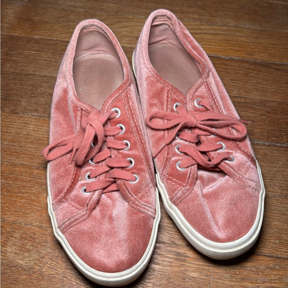 Steve Madden Velour Rose Sneakers